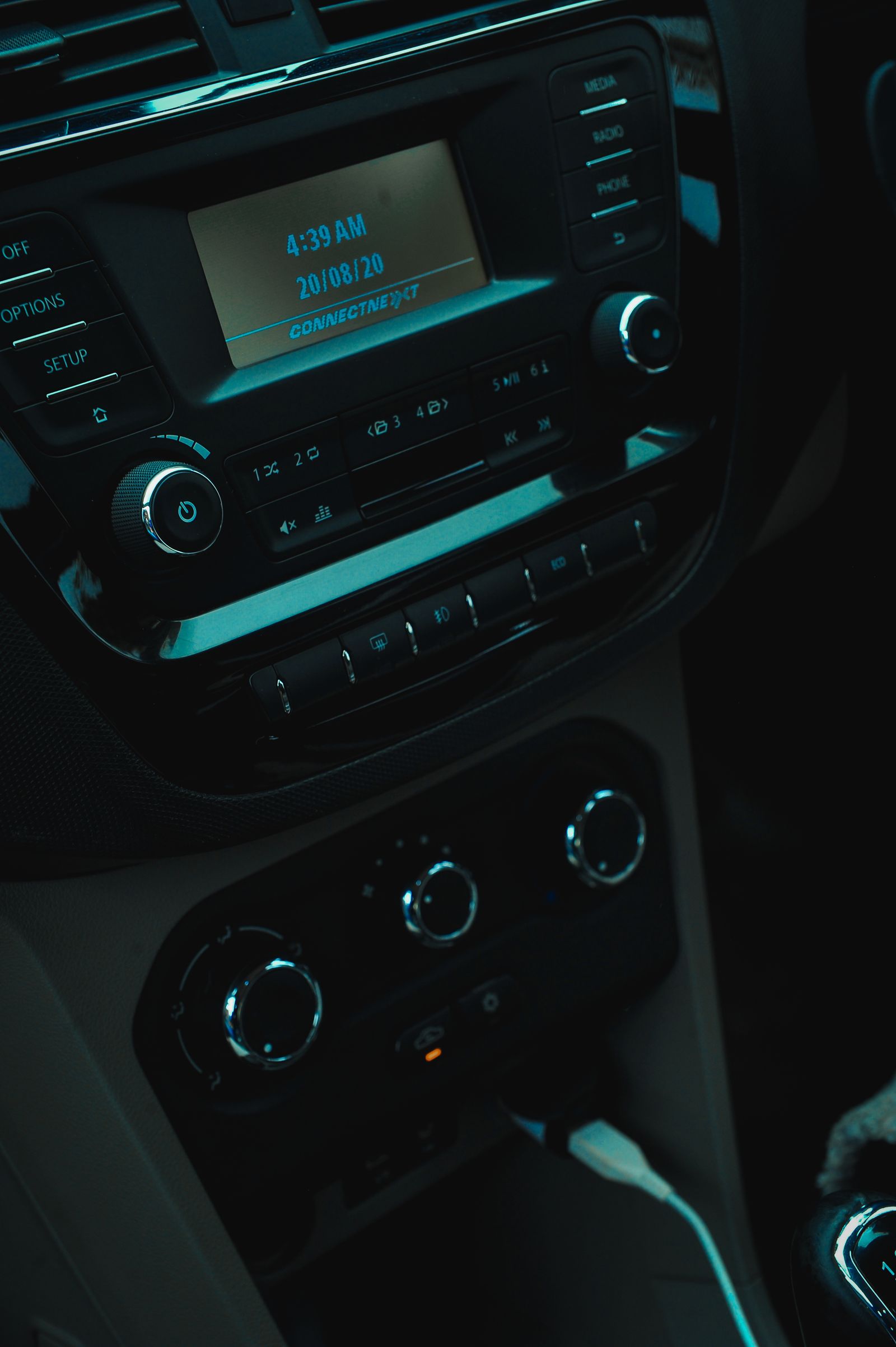 Dashboard showing driver assist alerts